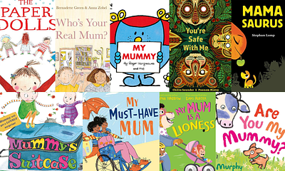 Picture books about mums book cover collage